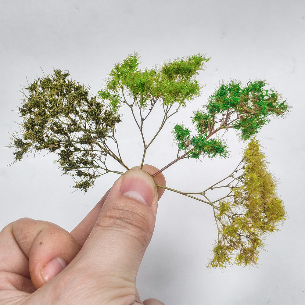 Desk Setup Green - Miniature Sea Foam Tree Model Artificial