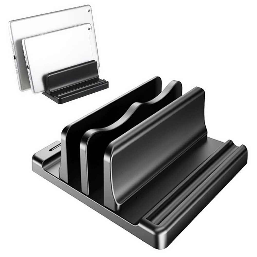 Vertical Laptop Stand - Single/Dual-Slot Vertical Laptop Stand Holder Adjustable