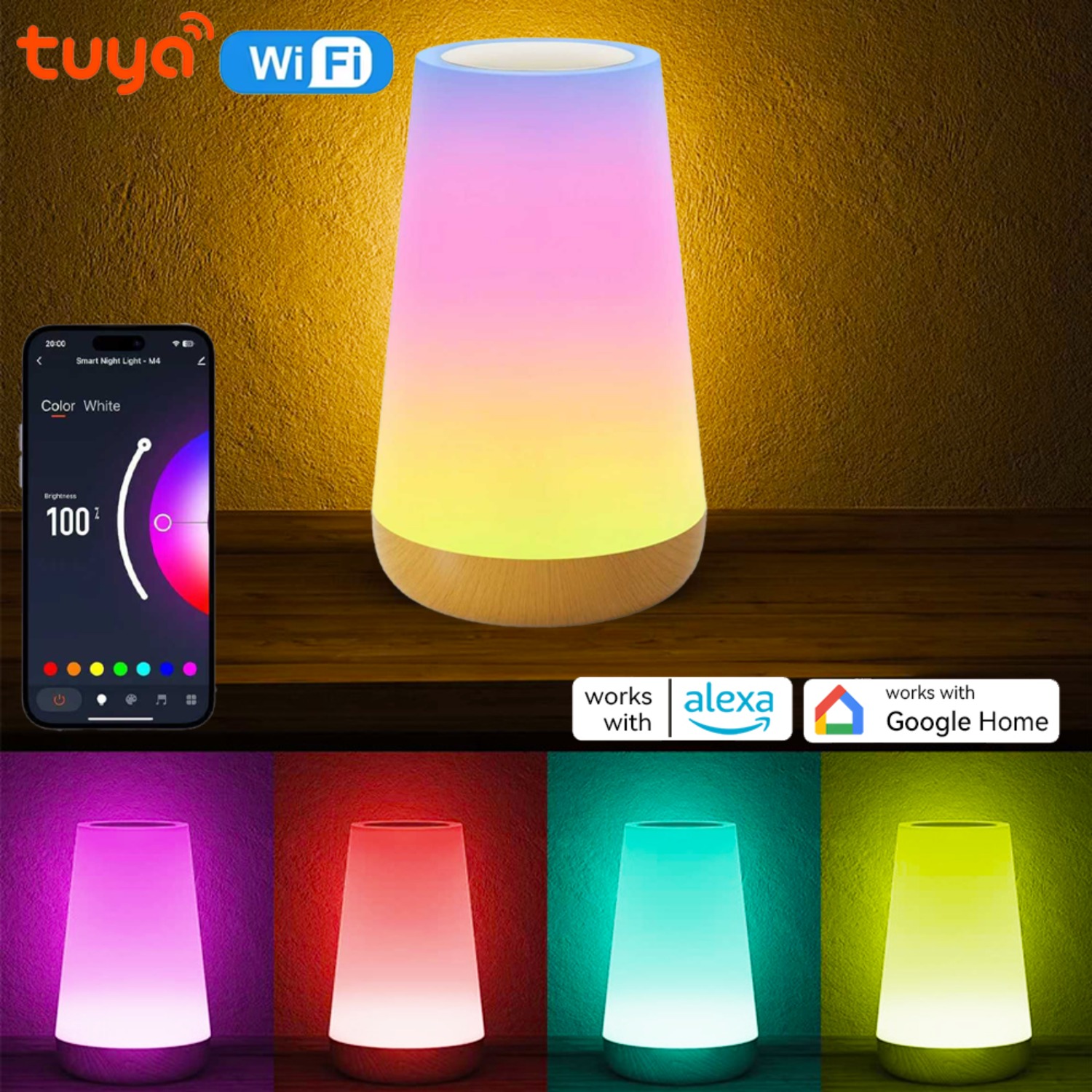 Desk Setup Computer - USB Rechargeable Tuya WiFi Smart Table