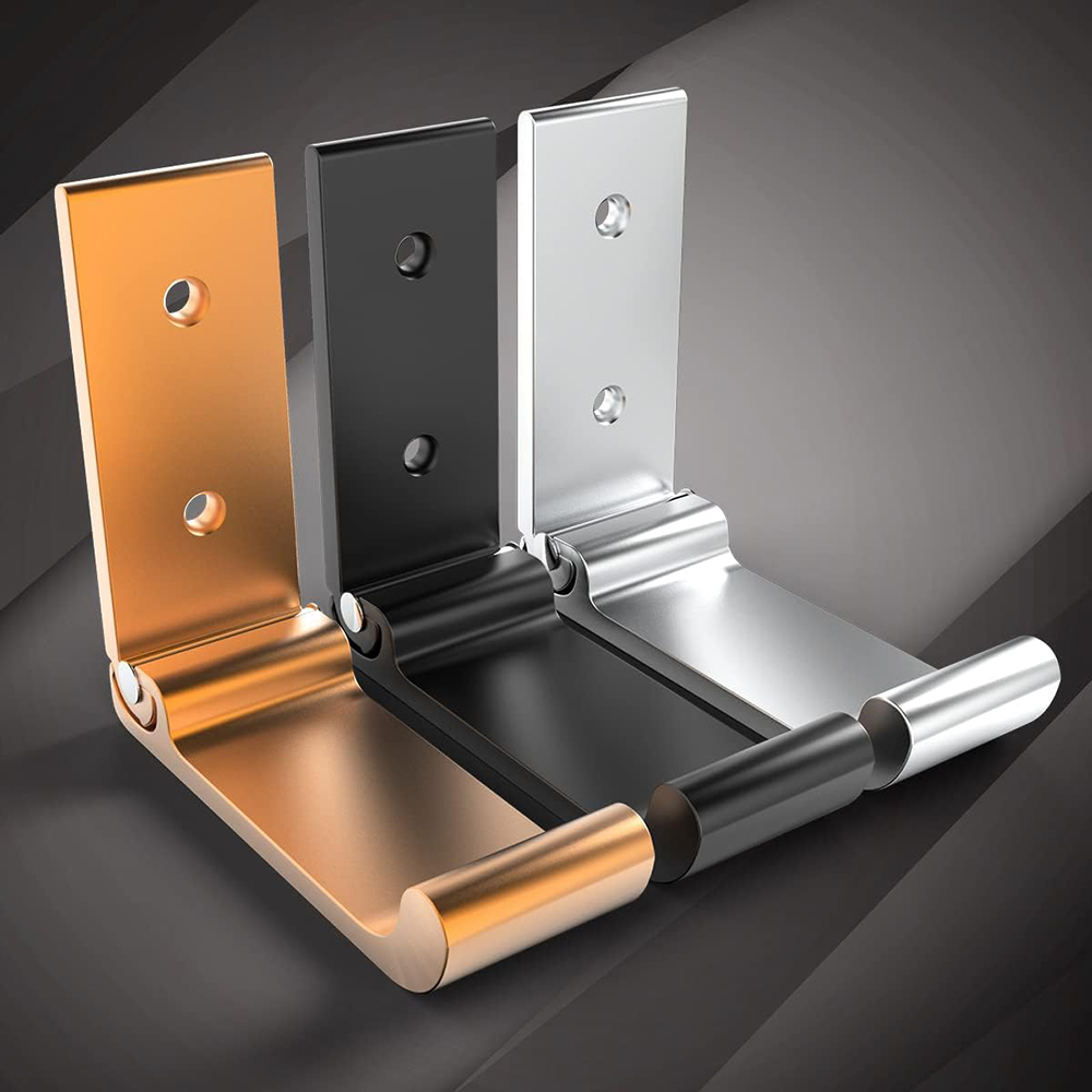 Headphone Hook Under - Folding Coat Hooks Black Foldable Hooks