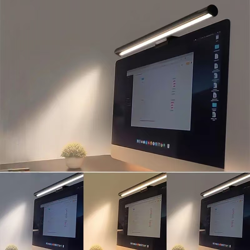 Eye-Friendly LED Monitor Light - đánh giá và giá Desk Setup On Bed