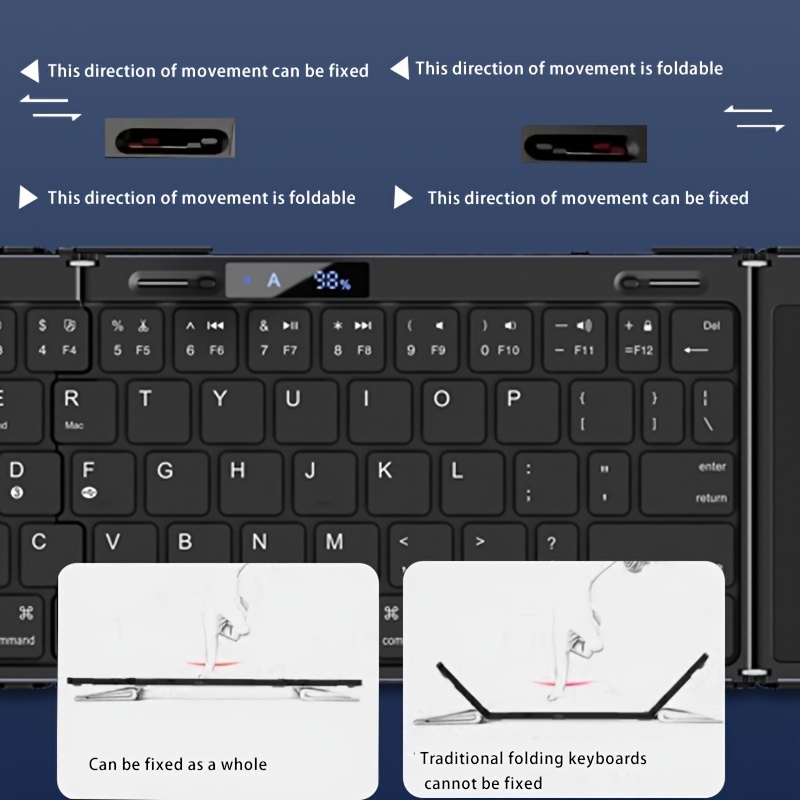 Wireless Folding Keyboard with - đánh giá và giá Korean Desk Setup