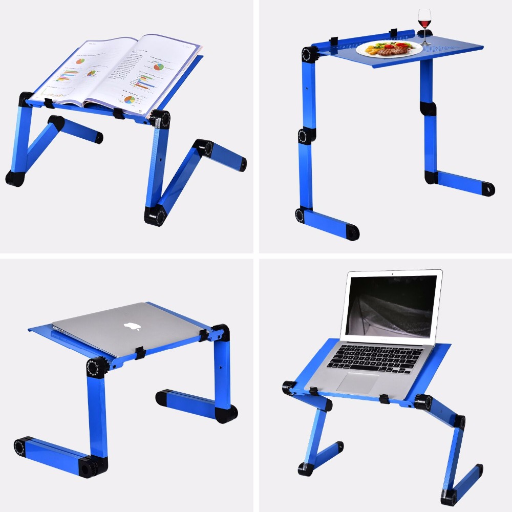 Hợp Kim Nhôm Laptop Bàn Có Thể - đánh giá và giá Desk Setup Notebook