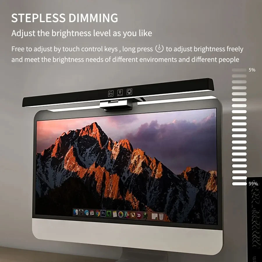 LED 33cm 50cm Monitor Light Ba - đánh giá và giá Desk Setup Computer