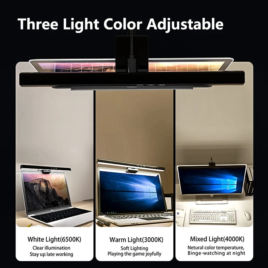 LED 33cm 50cm Monitor Light Ba - đánh giá và giá Desk Setup Computer