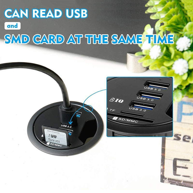 USB 3.0 Adapter Sạc Gắn Bàn Là - đánh giá và giá Desk Setup Hub