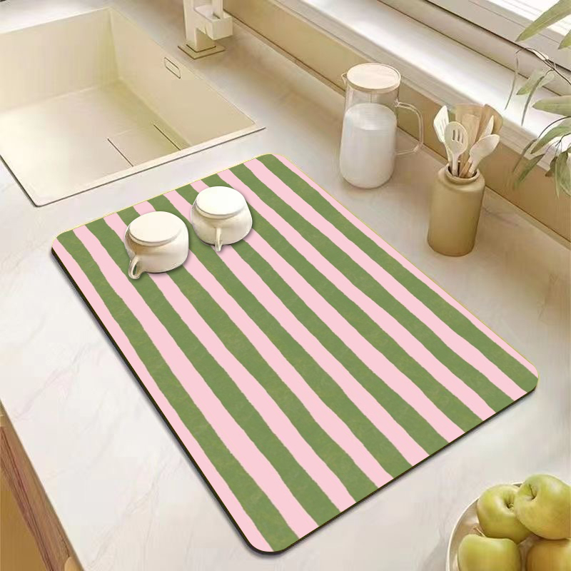Aesthetic Pink Green Striped K - đánh giá và giá Desk Setup Green
