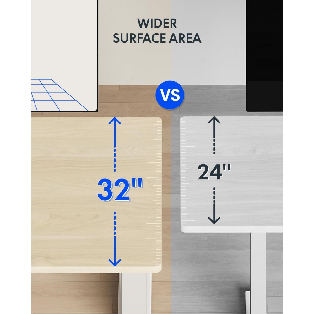 FLEXISPOT 63x32 Inch Electric  - đánh giá và giá Desk Setup For Office