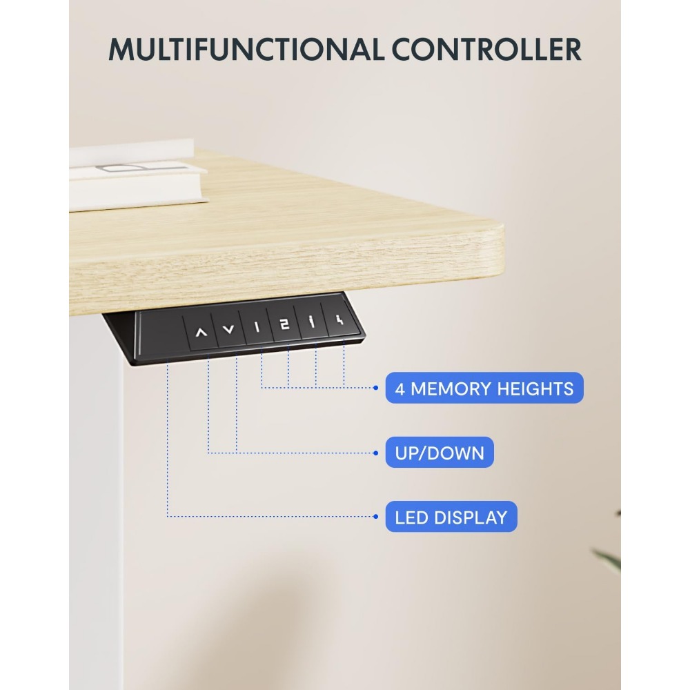 FLEXISPOT 63x32 Inch Electric  - đánh giá và giá Desk Setup For Office