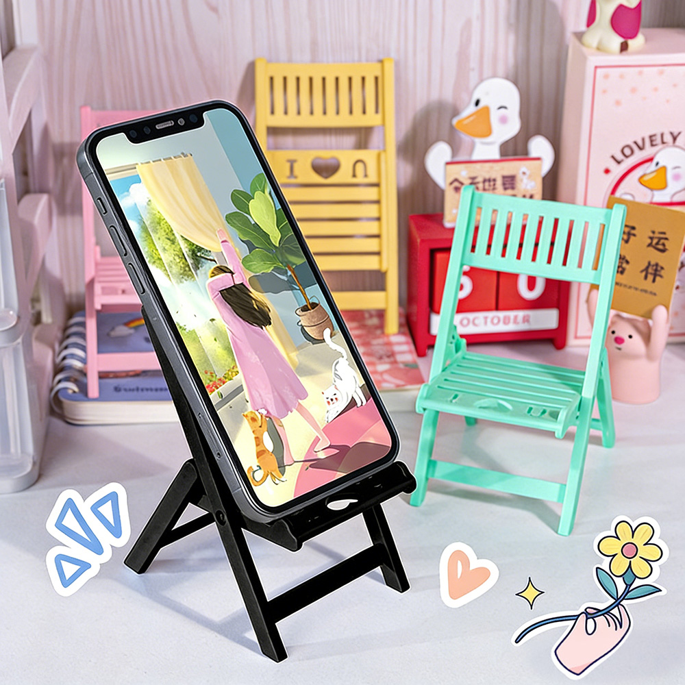Mini Folding Chair Phone Stand - đánh giá và giá Desk Setup Dorm
