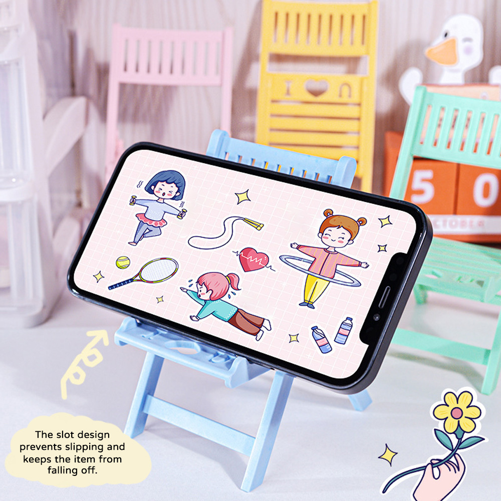 Mini Folding Chair Phone Stand - đánh giá và giá Desk Setup Dorm