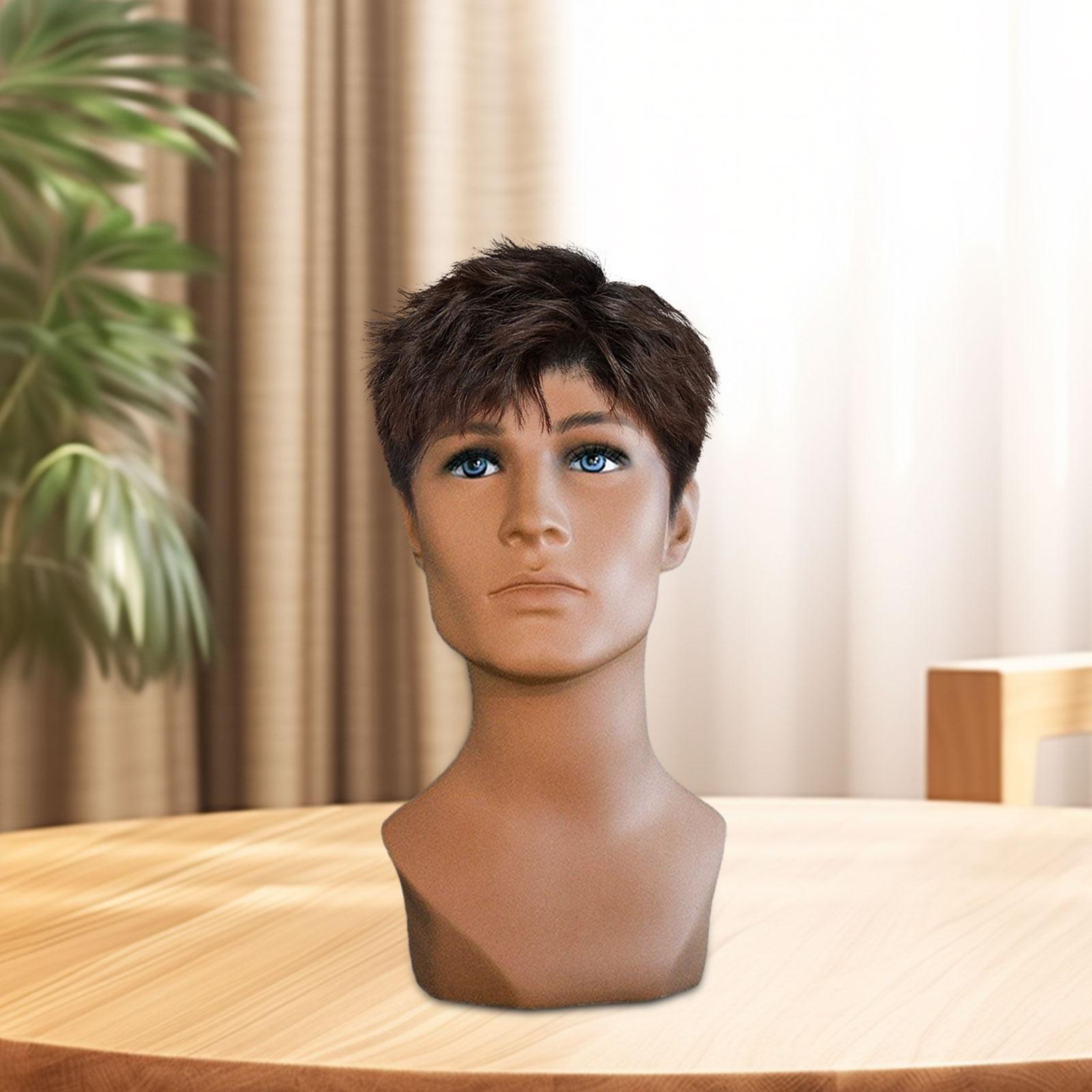 Bald Male Mannequin Head Wig D - đánh giá và giá Headphone Hook Under