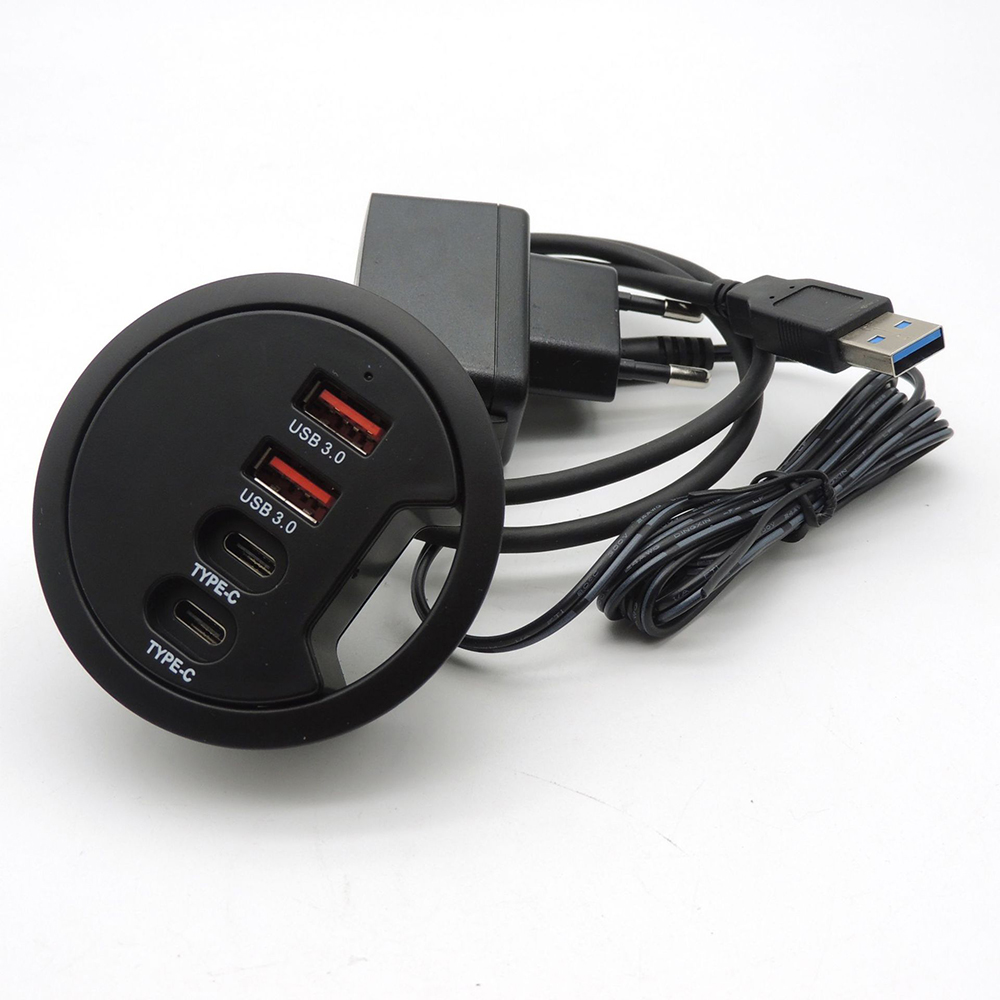 USB Để Bàn Hub USB3.0 HUB 2 Cổ - đánh giá và giá Desk Setup Hub
