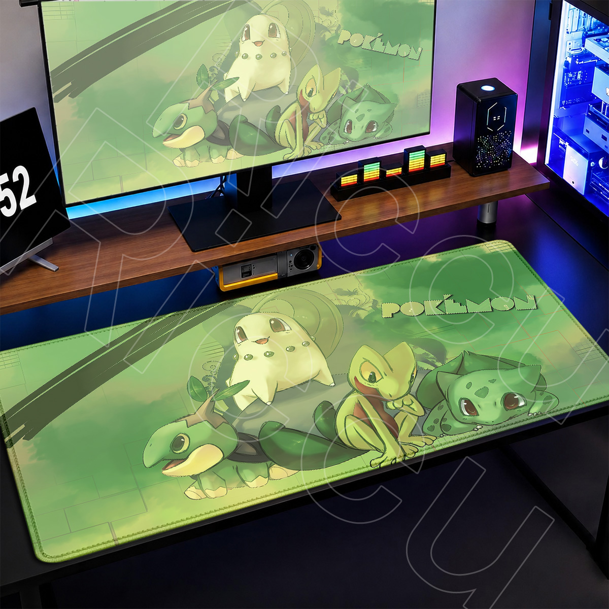 Office Gamer Decoration Mouse  - đánh giá và giá Desk Setup Green