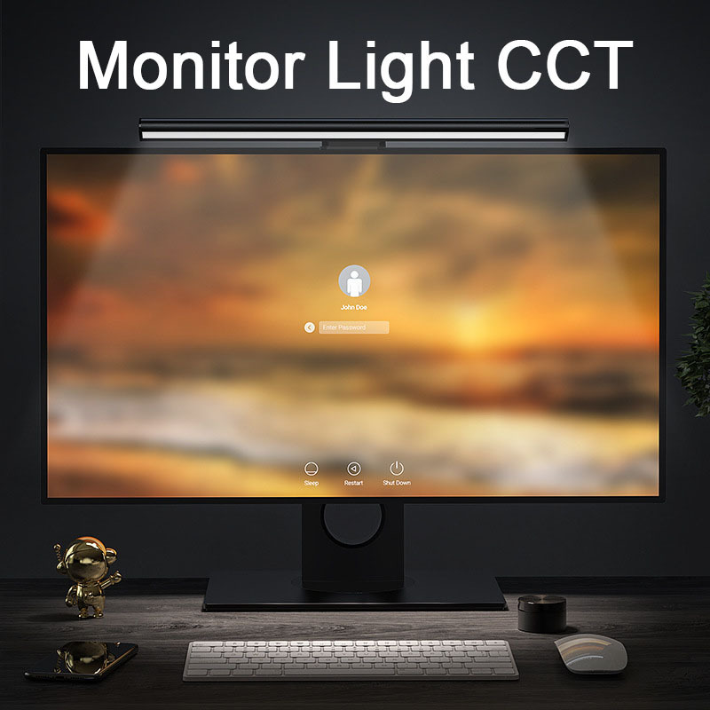 LED Monitor Hanging Desk Light - đánh giá và giá Desk Setup On Bed
