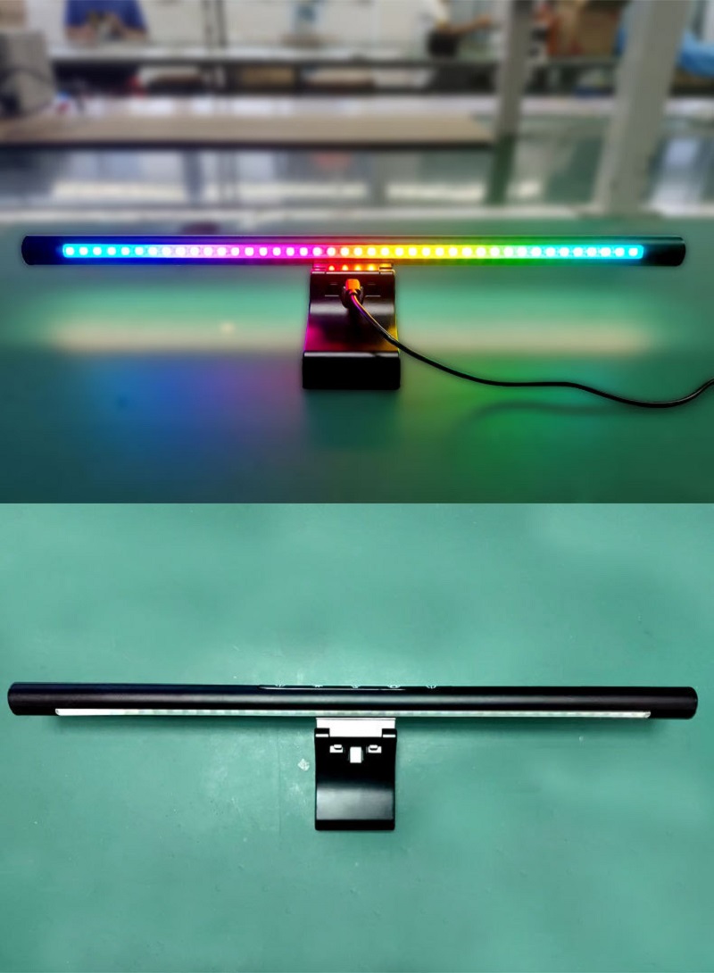 LED Monitor Hanging Desk Light - đánh giá và giá Desk Setup On Bed