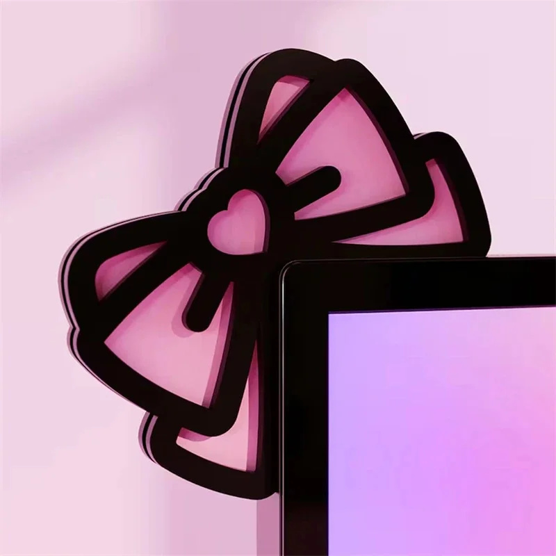 Kawaii Pink Acrylic Bow Monito - đánh giá và giá Desk Setup For Office