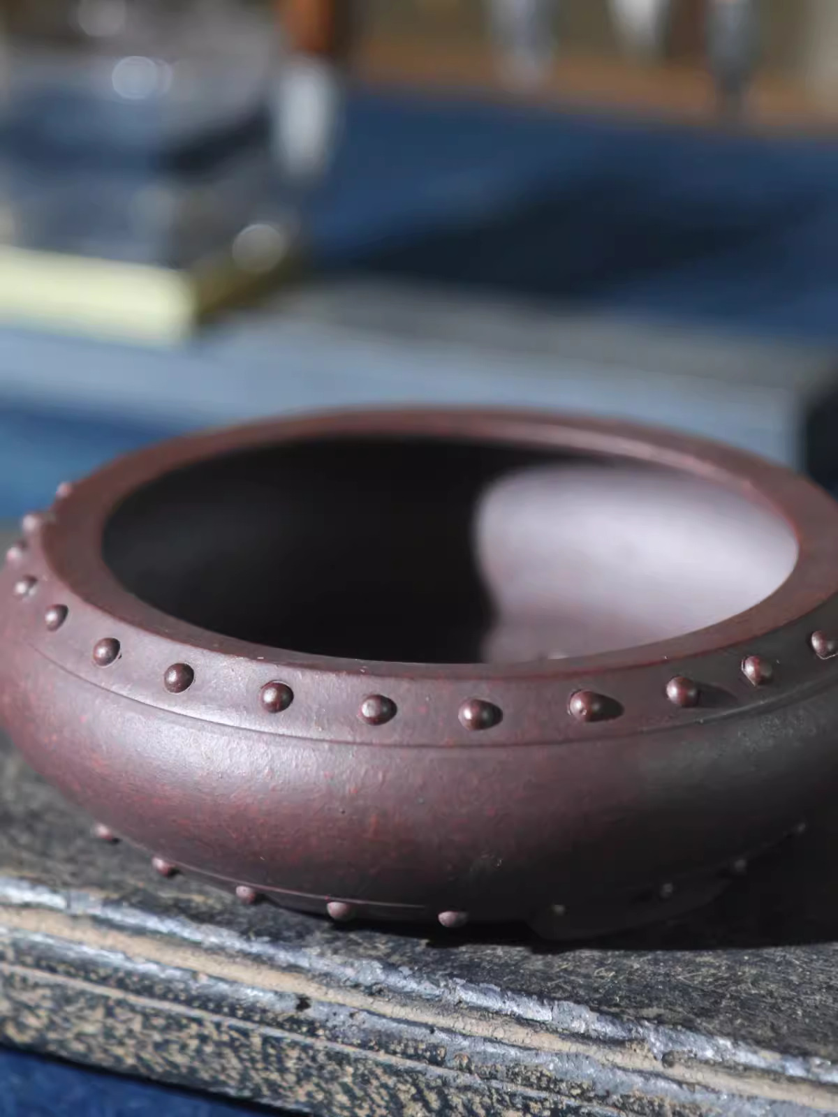Ceramic Circle Bonsai Pot, Mad - đánh giá và giá Desk Setup Green