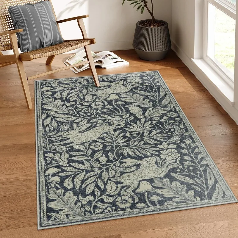 Living Room Carpet Soft Washab - đánh giá và giá Desk Setup Green