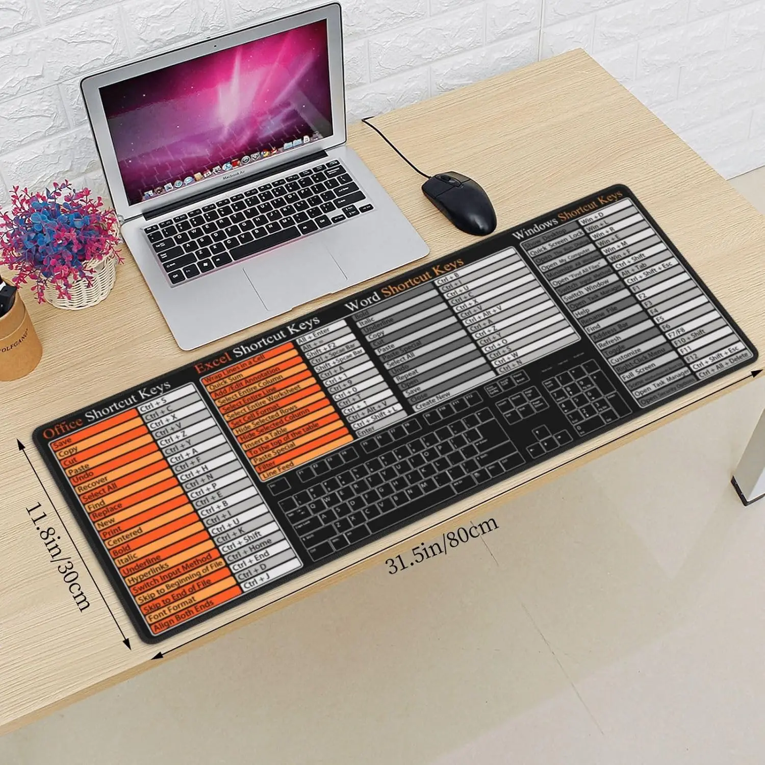 Stylish Office Shortcut Keys R - đánh giá và giá Desk Setup Reference