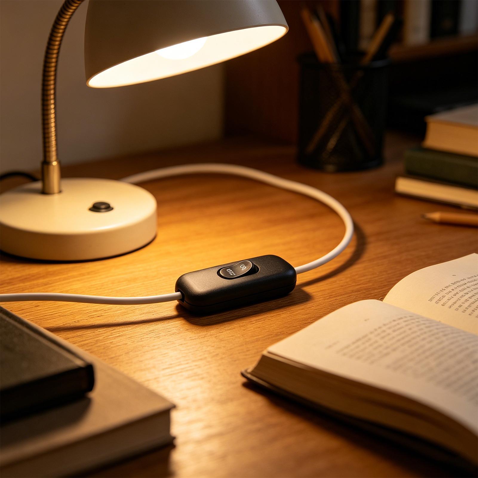 2pcs 6A 250V Inline Cord Switc - đánh giá và giá Desk Setup On Bed