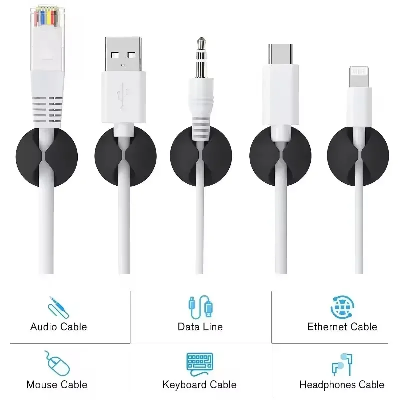 5/50Pcs Desktop Wall Cable Cli - đánh giá và giá Headphone Hook Under