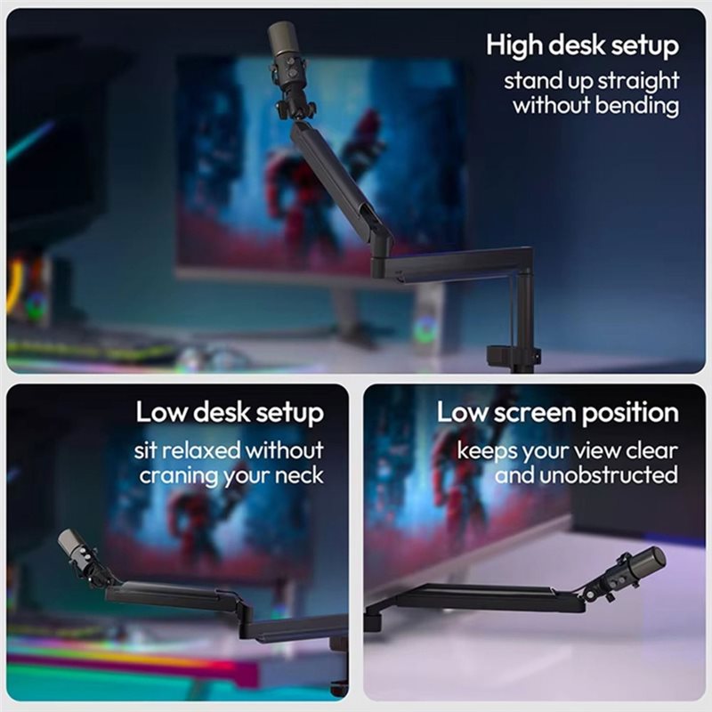A99E-ZJ05 Adjustable Microphon - đánh giá và giá Desk Setup Streaming