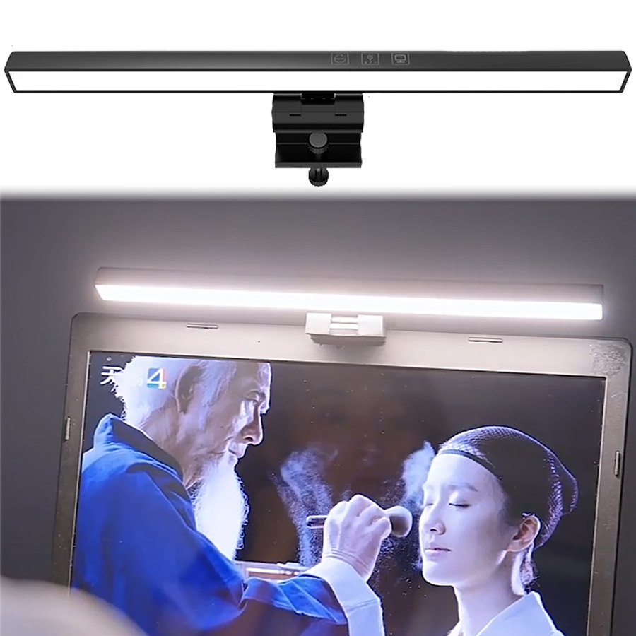 LED Monitor Light Bar 33cm 50c - đánh giá và giá Desk Setup On Bed