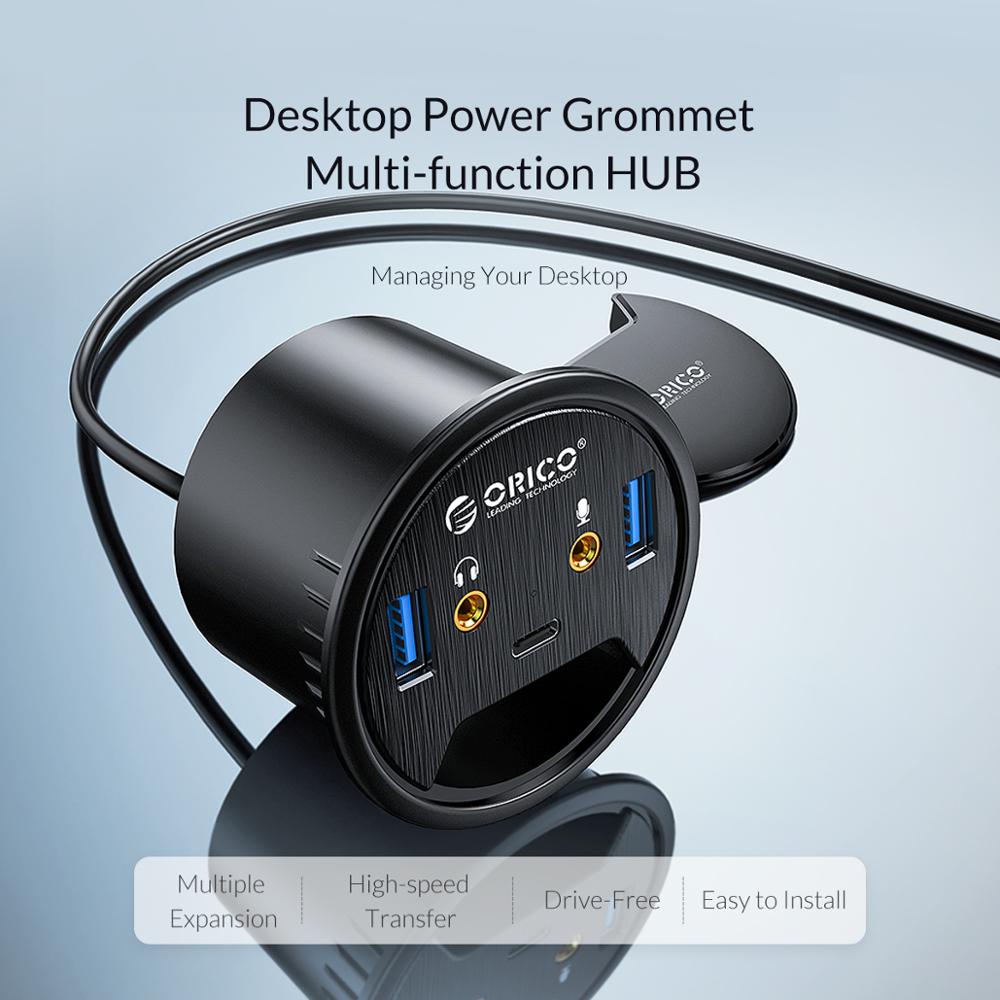 ORICO Để Bàn Grommet USB 3.0 V - đánh giá và giá Desk Setup Hub
