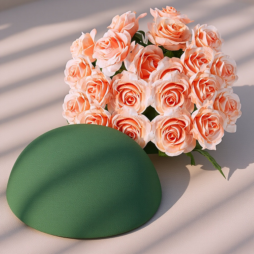 2Pcs Green Half Round Floral D - đánh giá và giá Desk Setup Green