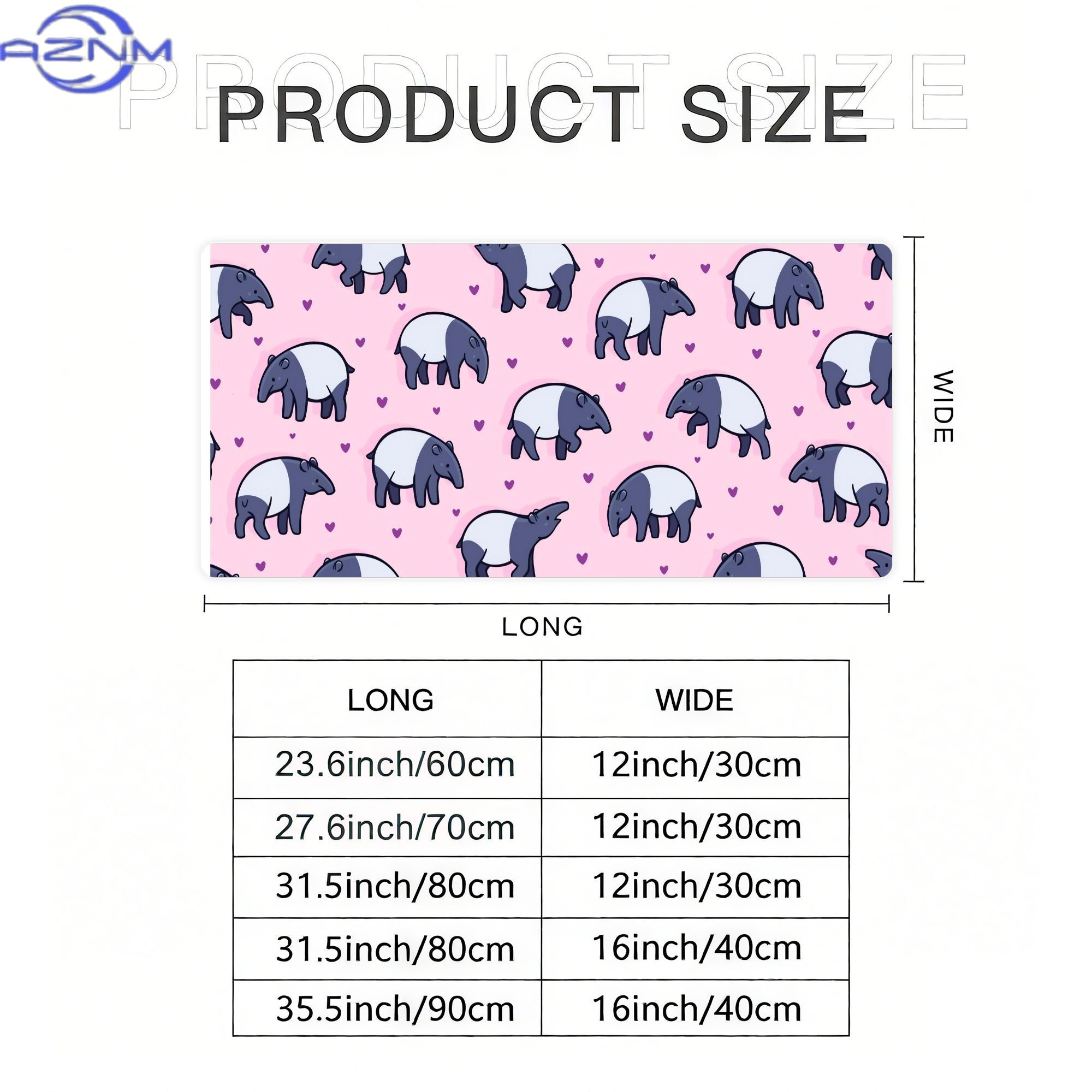 Tiny Tapirs Large Desk Mat for - đánh giá và giá Desk Setup Streaming