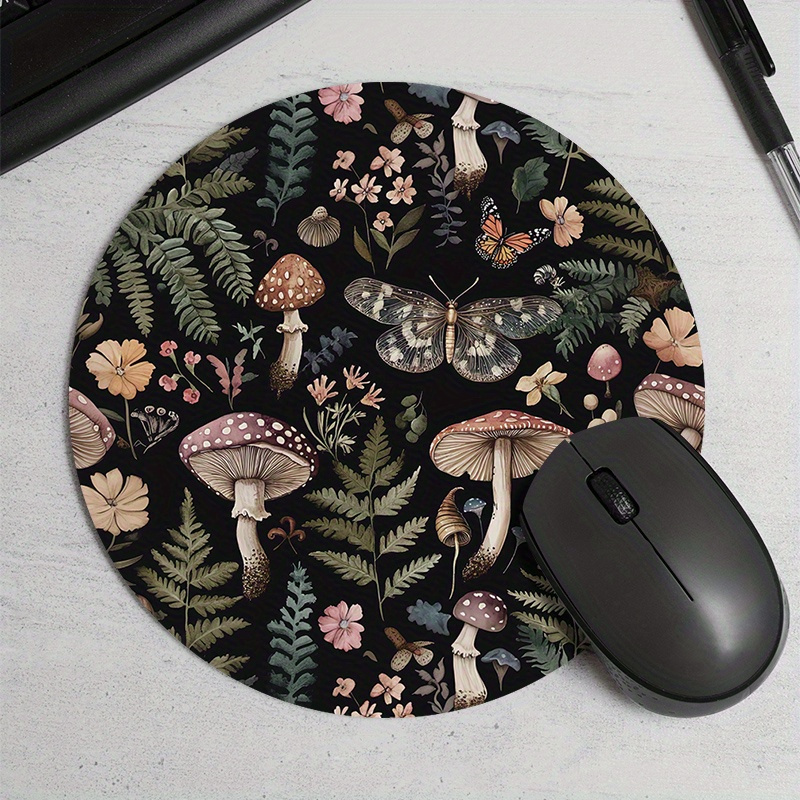 Round Forest Plant Mouse Pad R - đánh giá và giá Desk Setup For Office
