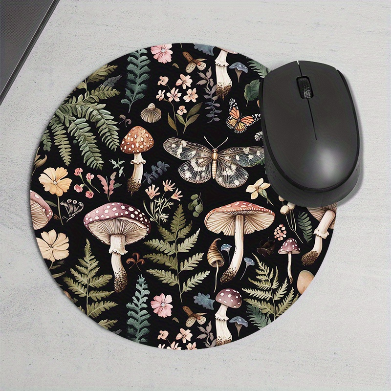 Round Forest Plant Mouse Pad R - đánh giá và giá Desk Setup For Office